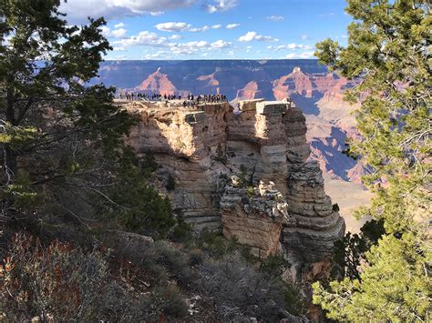 Mather Point On The South Rim Of Grand Canyon National Park