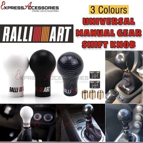 RALLIART 5 6 SPEED AUTO GEAR SHIFT KNOB CAR MANUAL TRANSMISSION MT