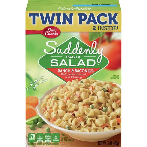 Betty Crocker Suddenly Pasta Salad Ranch Bacon Oz Walmart