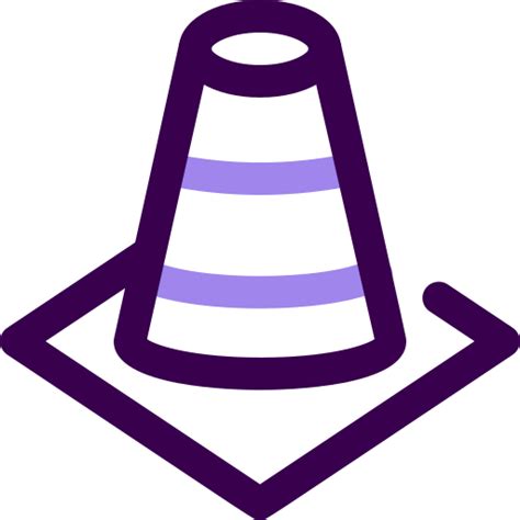 Construction Cone Generic Color Outline Icon