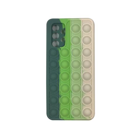 Capa Capinha Case Silicone Fidget Toy Antistress Pop It Verde Samsung