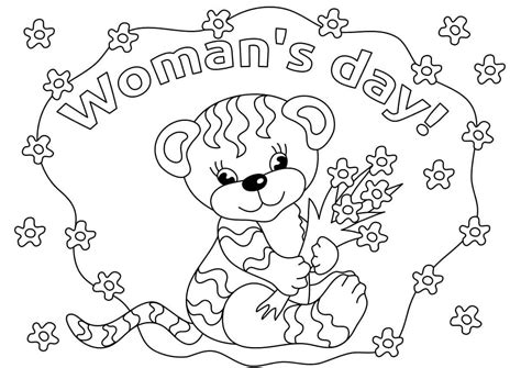 15 Free Printable International Womens Day Coloring Pages