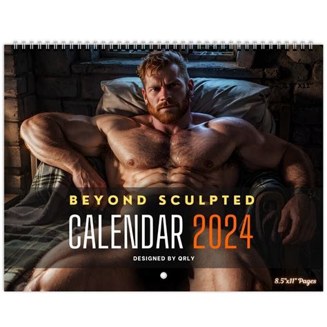 Beyond Sculpted Hunks Naked Calendar Muscular Hunks Etsy Canada