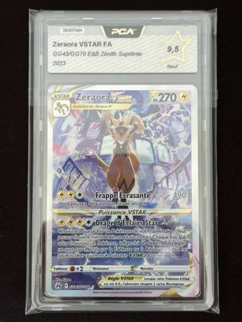 Carte Pokemon Zeraora Vstar Gg Gg Eb Zenith Supreme Pca Eur