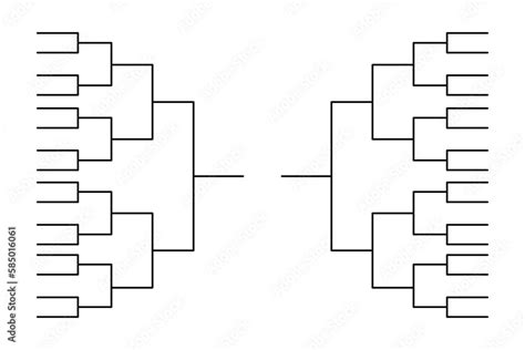 Tournament bracket templates on transparent background. Stock ...