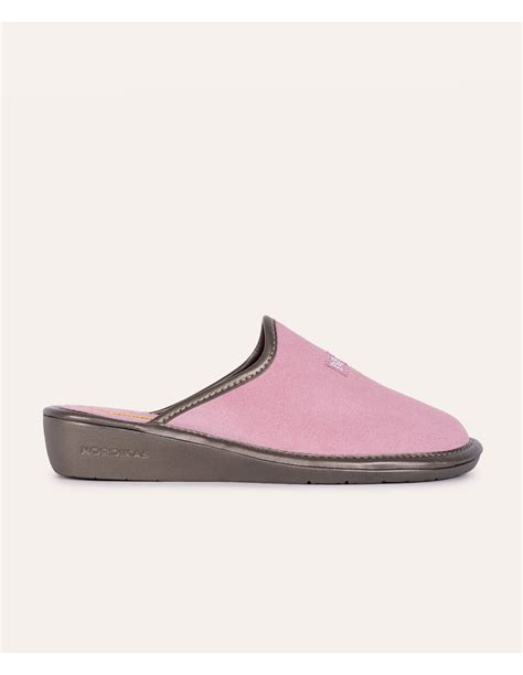 Zapatillas De Casa Mujer Afelpado Rosa