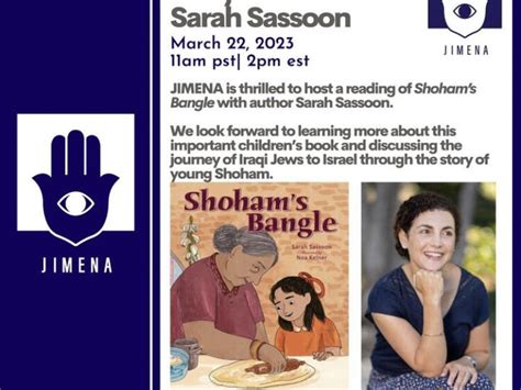 JIMENA Story Hour with Sarah Sassoon – Sarah Sassoon