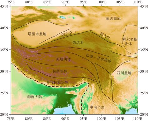 青藏高原p波速度层析成像与岩石圈结构