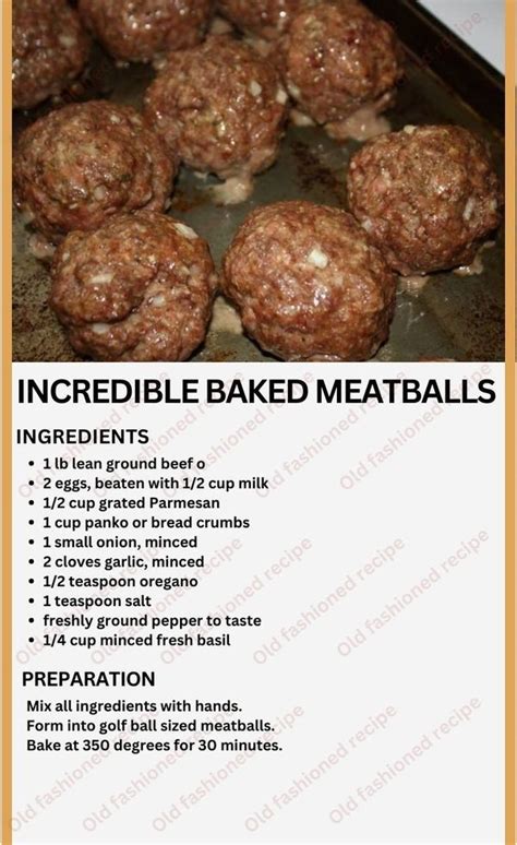 Easy Recipes In Easy Baked Meatballs Beef Recipes Easy