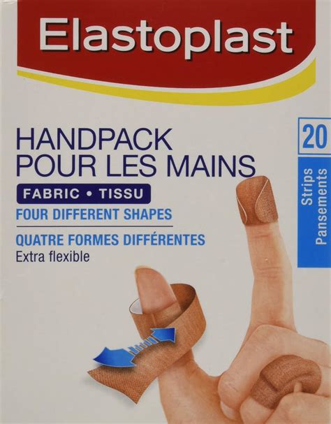 Elastoplast Fabric Adhesive Bandages Hand Pack 20 Strips 1 Box