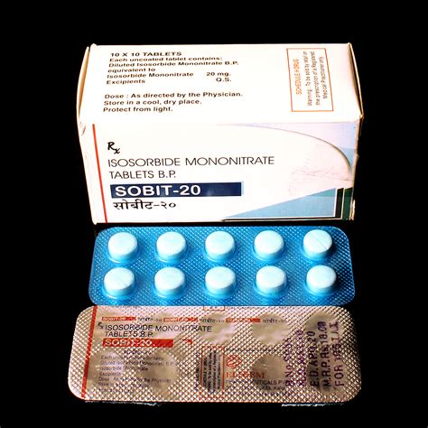 Isosorbide Mononitrate 20 Mg Tablets At Rs 180box New Delhi Id