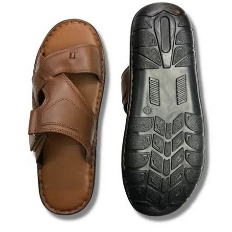 Men Plain Handmade Leather Slipper Chappal At Rs 485 Pair In Ambur