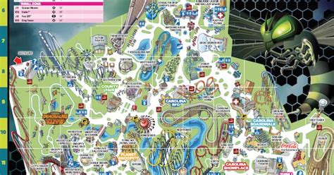 Carowinds Amusement Park Map