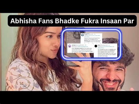 Fukra Insaan Par Bhadke Abhisha Fans Manisha फस Elvish रव परट