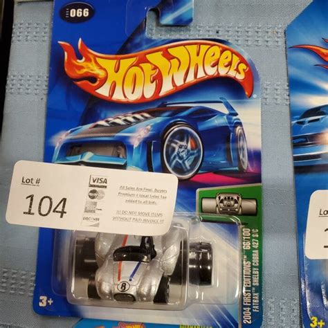 Lot Fatbax Shelby Cobra S C First Editions Hot Wheels Fresno Live Auctions