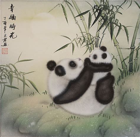 Happy Times Pandas - Chinese Panda Painting