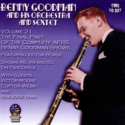 Afrs Benny Goodman Show Benny Goodman And His Orchestra And Sextet