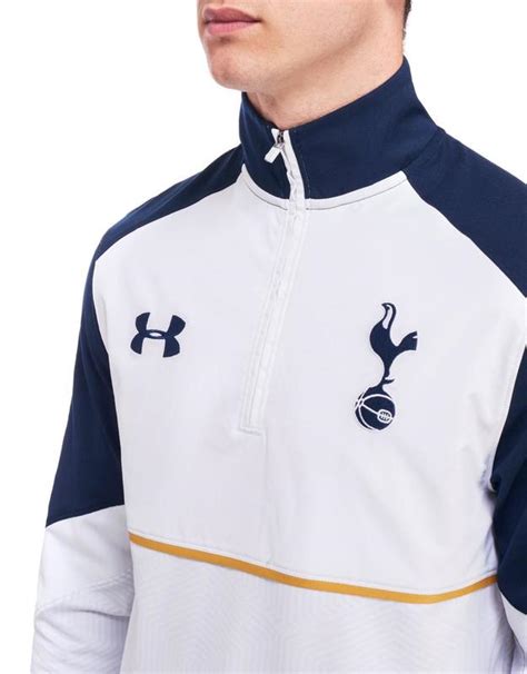 Under Armour Tottenham Hotspur 2016/17 Quarter Zip Training Top - White ...