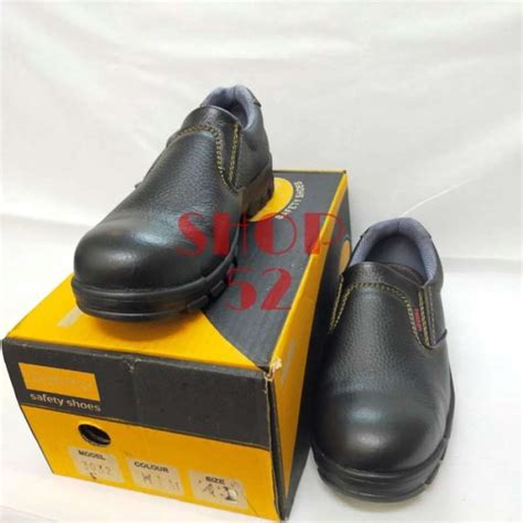 Promo Sepatu Safety Sni Kulit Asli Ujung Besi Steel Toe Optima E