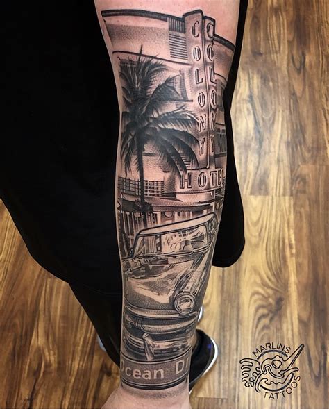 Miami Heat Tattoo Sleeve