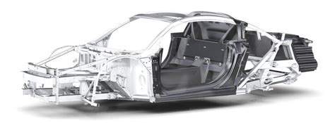 Body Of Audi R8 E Tron Aluminum Space Frame Technology Combined With