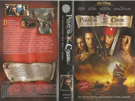 Piratas Del Caribe La Maldicion Del Perla Negra Vhs Johnny D En Venta