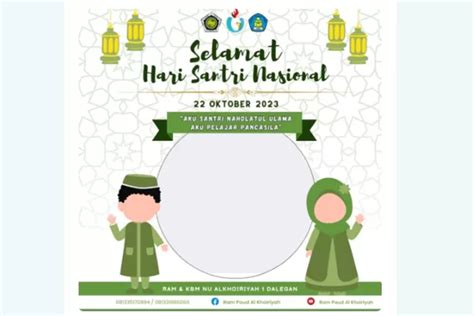 12 Twibbon Terbaru Ucapan Hari Santri Nasional Atau Hsn 22 Oktober 2023