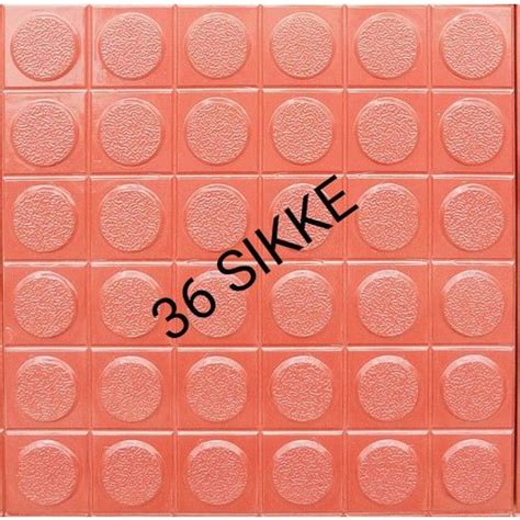 Concrete And Cement Red Square Parking Tiles Size 1x1 Feet At Rs 25