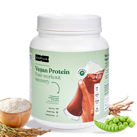 Kapiva Vegan Protein 2 2 Lb Chocolate Post Workout Recovery At Best