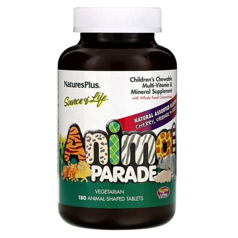 Animal Parade, детские жевательные мультивитамины и минералы ...