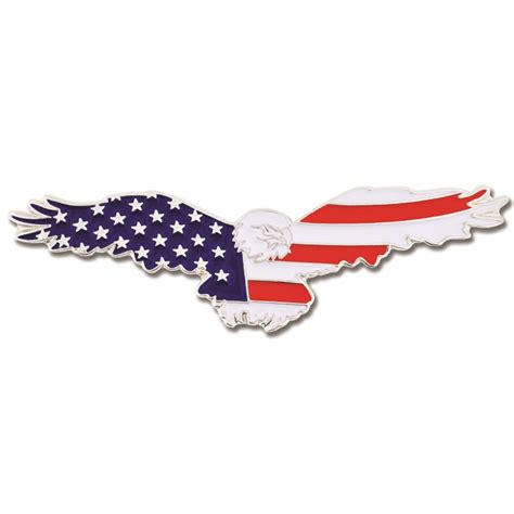 PinMart's American Flag Patriotic Soaring Eagle Enamel Lapel Pin ...