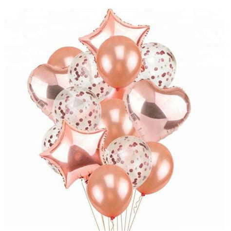 Rose Gold Balloon Bouquet Queenparty