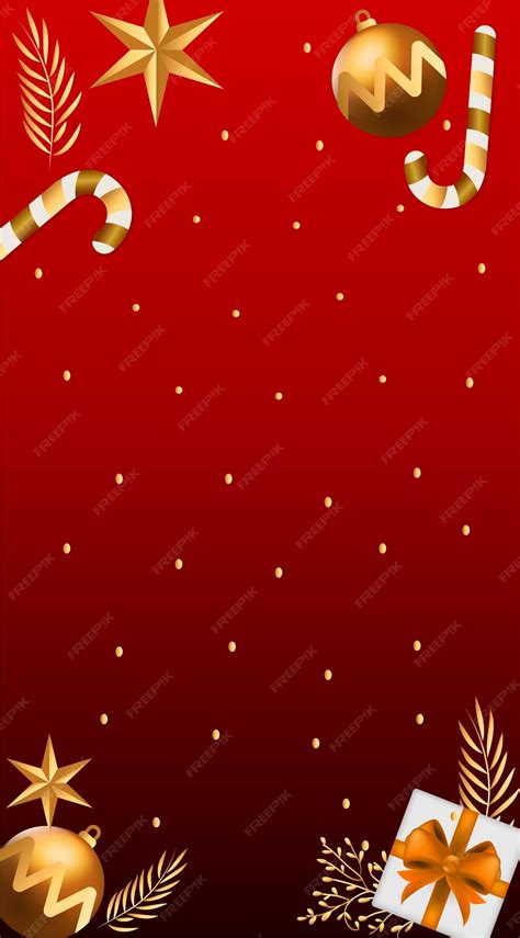 Premium Vector Red Christmas Banner