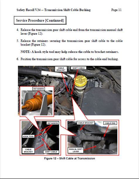 Recall V34 Shift Cable Bushing Dodge Dart Forum