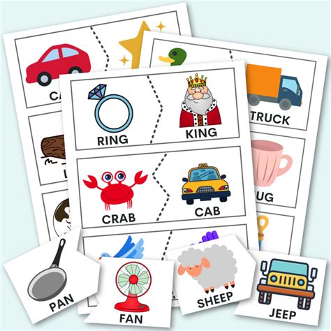 Printable Rhyming Worksheets