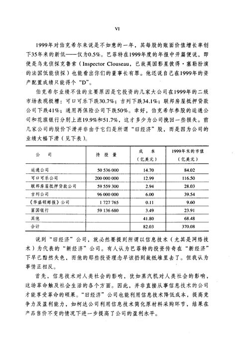 巴菲特致股东的信：股份公司教程文库 报告厅