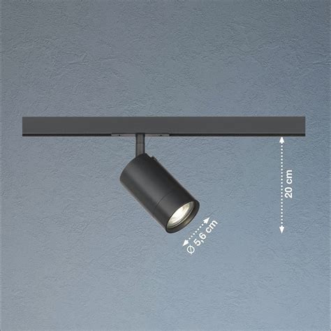 Fischer M6 HV Track 6 No 70313 Spotkopf GU10 1x Max 10W Schwarz