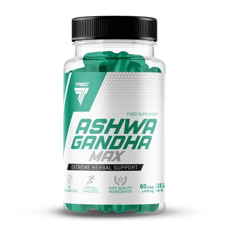 Trec Ashwagandha Max Kaps Gym Planner