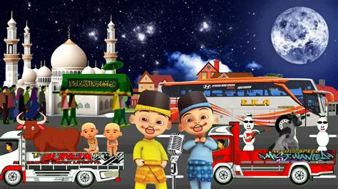 Takbir Keliling Termegah Konvoi Sapi Qurban Bersama Upin Ipin