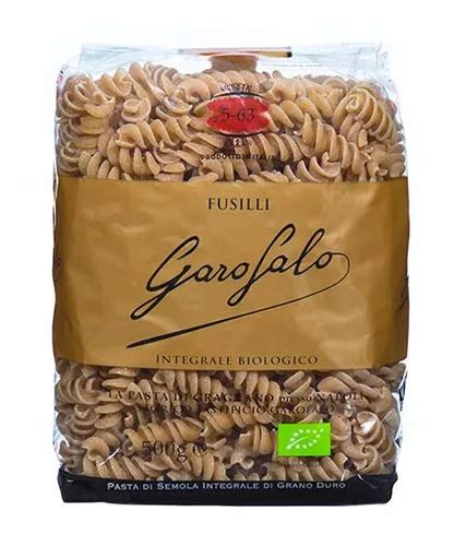 Pasta Fusilli Integral Bio Garofalo 500g MercadoLibre