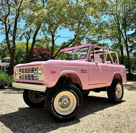 Restored Classic Pink Bronco A Vintage Ford Rides New Life