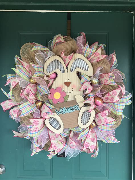 Easter Deco Mesh Wreath Easter Wreaths Deco Mesh Wreaths