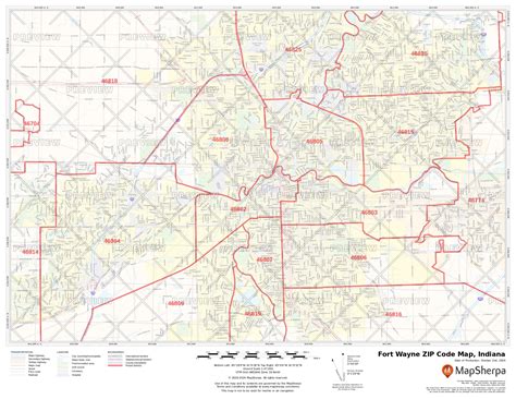 Fort Wayne Zip Code Map - Maping Resources