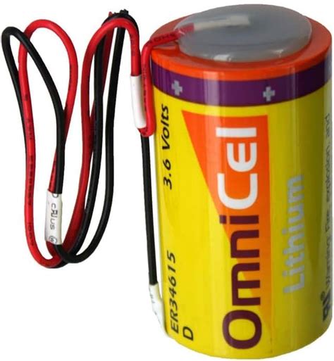 Amazon Omnicel Er V Ah Size D Lithium Battery With Wire