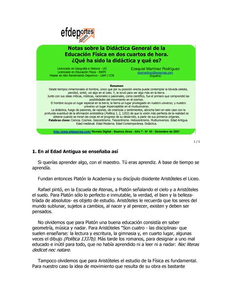 Notas sobre la Didáctica General de la Notas sobre la Didctica