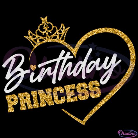 Birthday Princess Svg Digital File Birthday Girl Svg Oladino