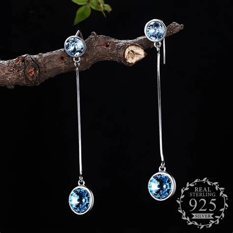 Взрывные серьги из стерлингового серебра s925 пробы, длинные ...