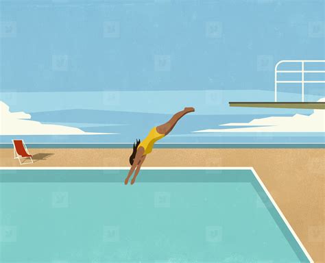 Dive Into Pool Clipart