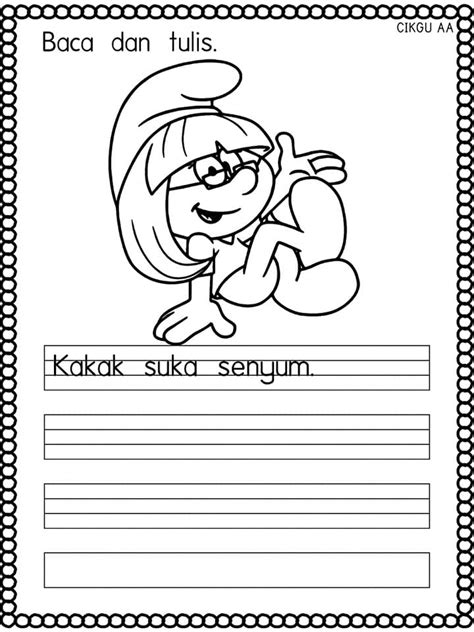 Latihan Prasekolah Bahasa Melayu Kitpramenulis