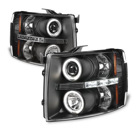 Led Upgrade For Chevy Silverado Halo Projector Headlights Tail